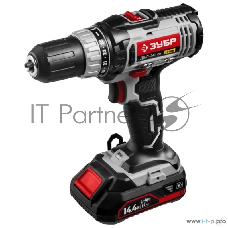 Дрель, Шуруповерт ЗУБР ДШЛ-141 КН дрель-шуруповерт, 2 АКБ, в кейсе, ЗУБР