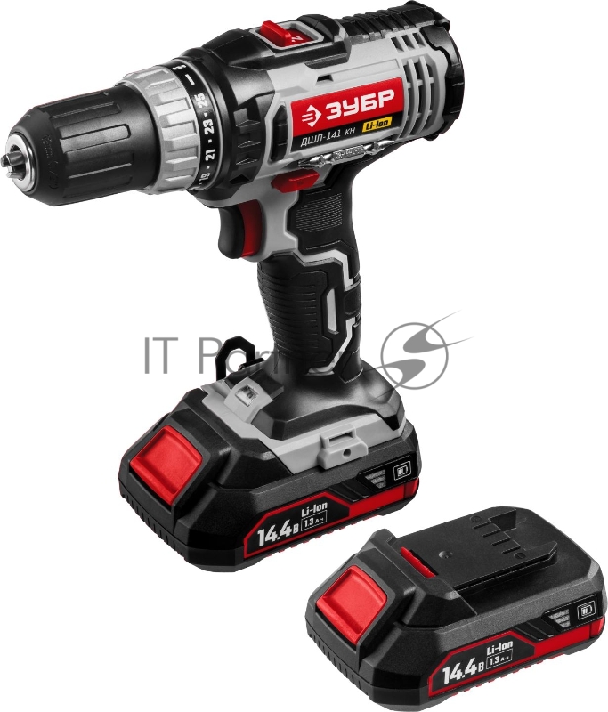 Дрель, Шуруповерт ЗУБР ДШЛ-141 КН дрель-шуруповерт, 2 АКБ, в кейсе, ЗУБР