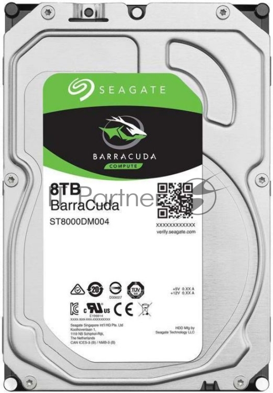 Жесткий диск SATA 8TB 5400RPM 6GB/S 256MB ST8000DM004 SEAGATE, 3.5