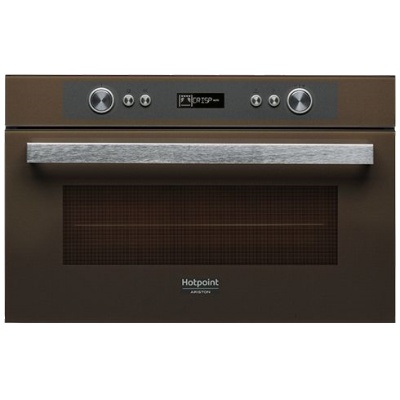 Микроволновая печь Hotpoint-Ariston MD 764 CF HA коричневый (встраиваемая)
