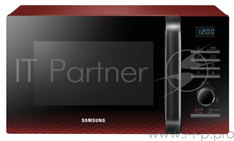Микроволновая Печь Samsung MG23H3115PR 23л. 800Вт черный/красный