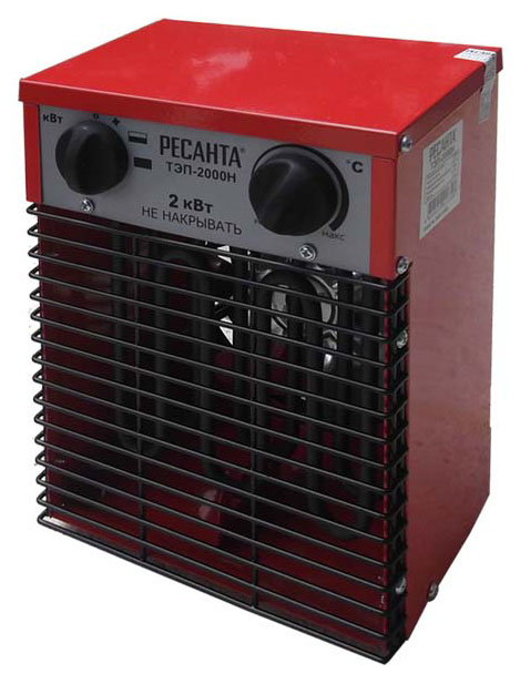 Тепловая пушка электрическая Ресанта ТЭП-2000Н 2000Вт красный