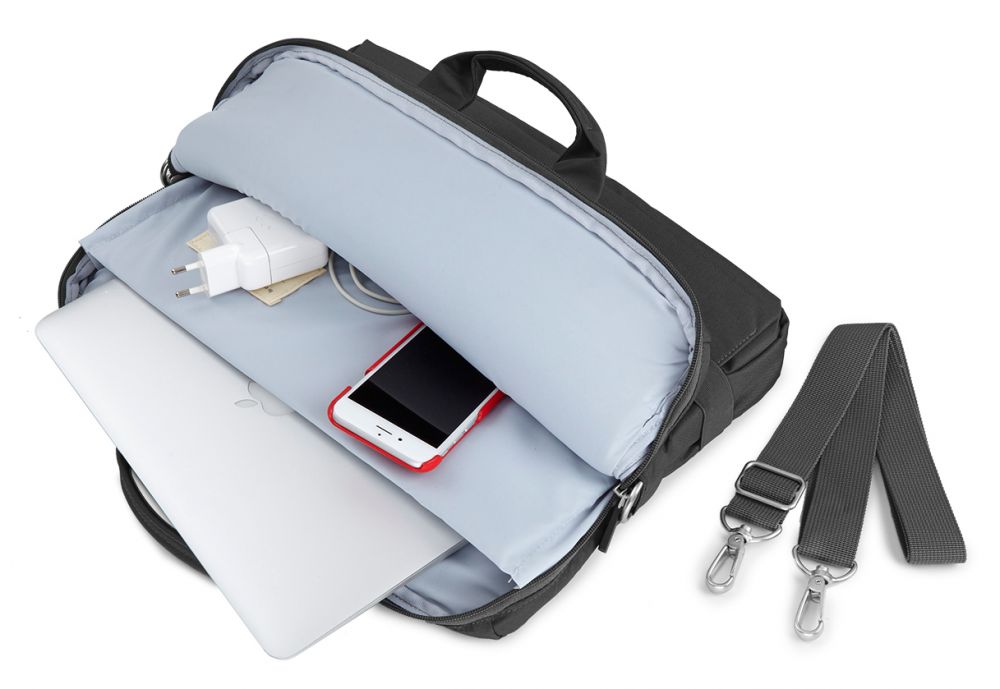 Сумка для ноутбука 15.4 Moleskine черный полиэстер (ET73DBH15BK)