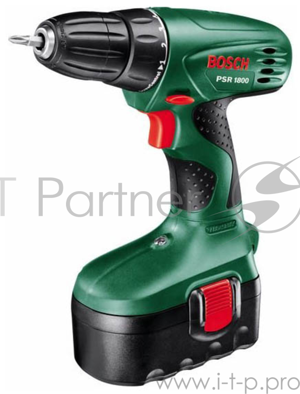 Дрель-шуруповерт Bosch PSR 1800 LI-2 аккум. патрон:быстрозажимной (кейс в комплекте)