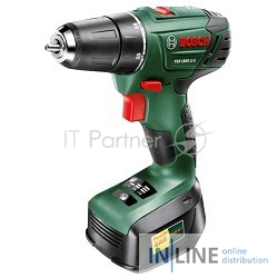 Дрель-шуруповерт Bosch PSR 1800 LI-2 аккум. патрон:быстрозажимной (кейс в комплекте)