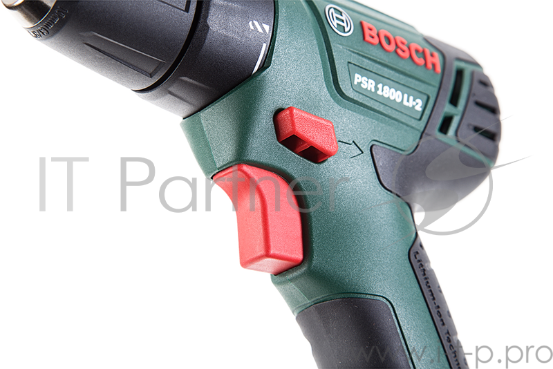 Дрель-шуруповерт Bosch PSR 1800 LI-2 аккум. патрон:быстрозажимной (кейс в комплекте)