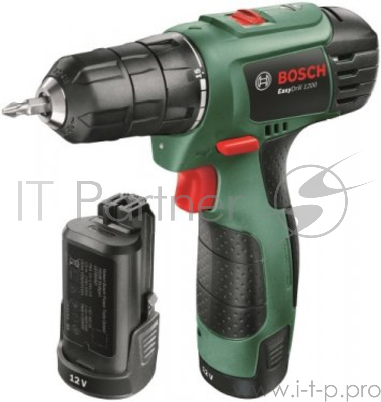 Дрель-шуруповерт Bosch EasyDrill 1200 аккум. патрон:быстрозажимной (кейс в комплекте)