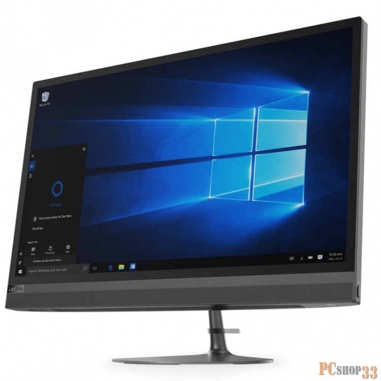 Моноблок Lenovo ideacentre 520-27ICB F0DE004RRK (Core i5 8400T-1.70ГГц, 8ГБ, 128ГБ+1ТБ, UHDG, DVDRW, LAN, WiFi, BT, WebCam, 27 2560x1440 сенсор., W10 H) + клавиатура + мышь
