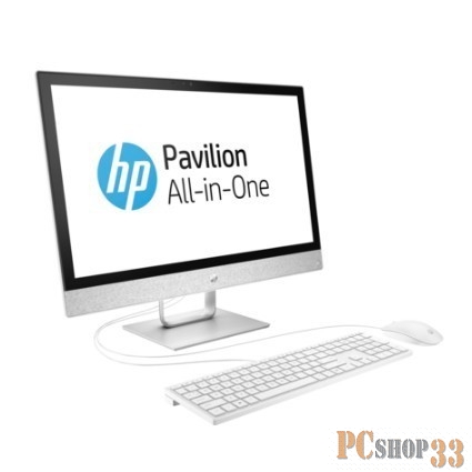 Моноблок HP Pavilion 27-r118ur 4HF62EA (Core i7 8700T-2.40ГГц, 12ГБ, 128ГБ+1ТБ, R530, LAN, WiFi, BT, WebCam, 27.0 1920x1080, W10 H) + клавиатура + мышь