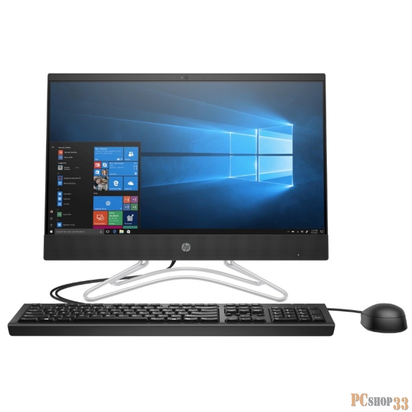 Моноблок HP 200 G3 3VA36EA (Core i3 8130U-2.20ГГц, 4ГБ, 1ТБ, UHDG, DVDRW, LAN, WiFi, BT, 21.5 1920x1080, W10 Pro) + клавиатура + мышь