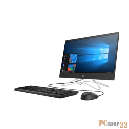 Моноблок HP 200 G3 3VA36EA (Core i3 8130U-2.20ГГц, 4ГБ, 1ТБ, UHDG, DVDRW, LAN, WiFi, BT, 21.5 1920x1080, W10 Pro) + клавиатура + мышь