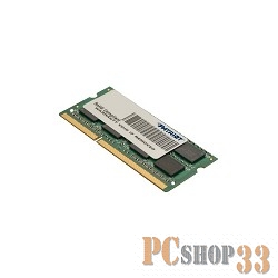 Модуль памяти SO-DIMM 4ГБ DDR3L SDRAM Patriot PSD34G1600L81S (PC12800, 1600МГц, CL11)