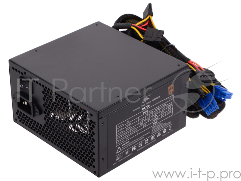 Блок питания Deepcool Aurora DA700N Retail , ATX v.2.31, 80+ Bronze, 700W, A.PFC, 4x PCI-E (6+2pin),