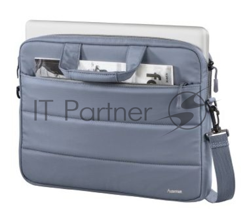 Сумка для ноутбука 15.6 Hama Toronto серый/голубой нейлон (00101851)