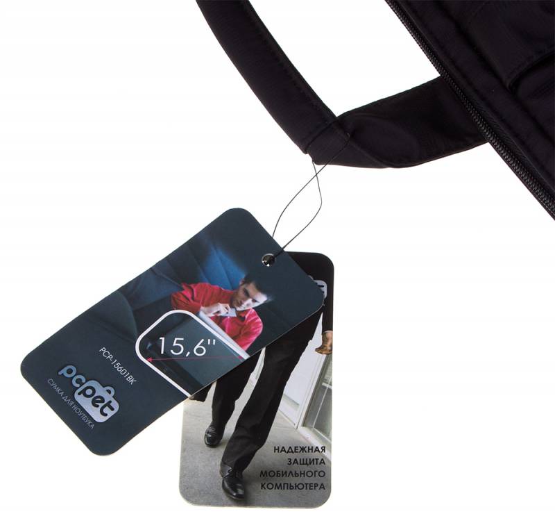 Сумка для ноутбука 15.6 PC Pet PCP-15601BK черный нейлон