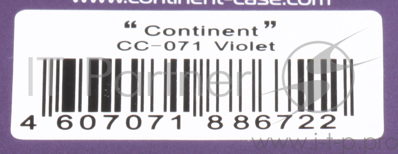 Сумка для ноутбука Continent CC-071 до 12 (нейлон, Violet, 33 x 24 x 3,7 см.)