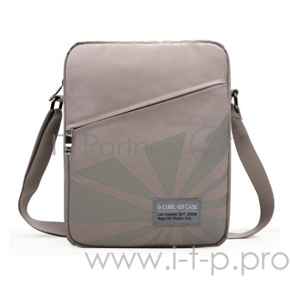 Сумка универсальная G-Cube GPR-10LB, размеры 23.8 x 27.8 x 6 см, полиэстер, бежевый, наплечный ремен
