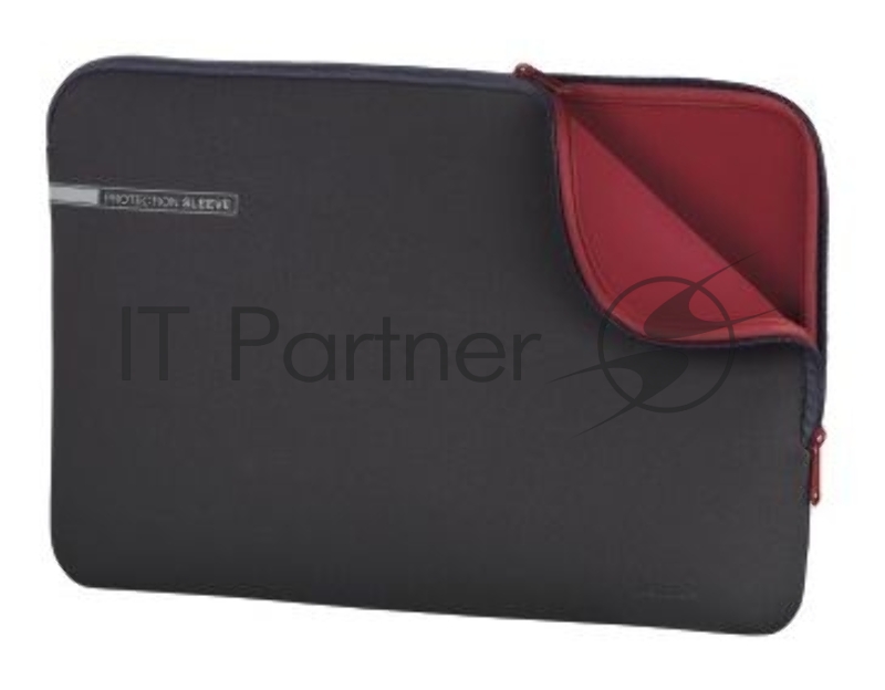 Чехол для ноутбука 15.6 Hama Neoprene серый/красный неопрен (00101550)