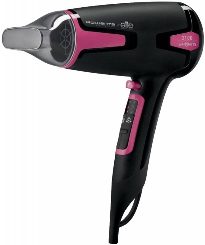 Фен Rowenta CV3812F0 черный/розовый