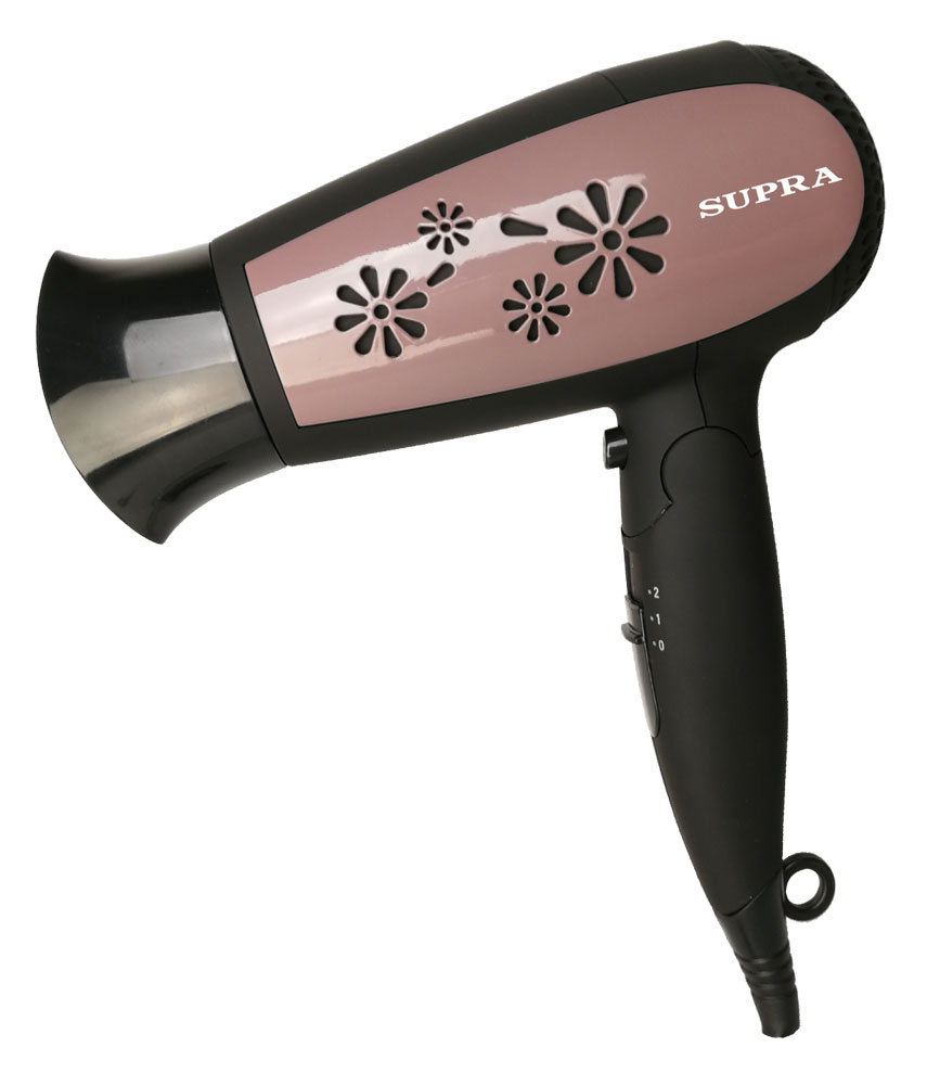Фен Supra PHS-1601T черный/коричневый