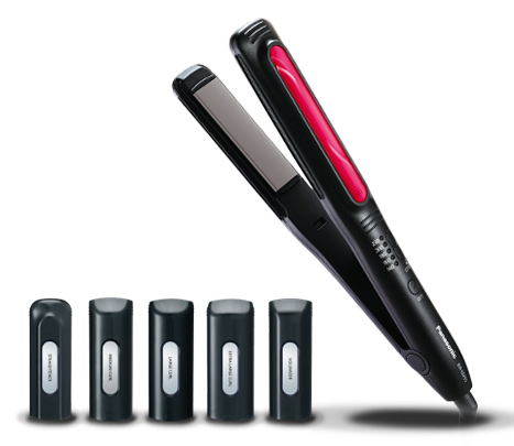 Щипцы Panasonic EH-HV51-K865 50Вт черный/красный