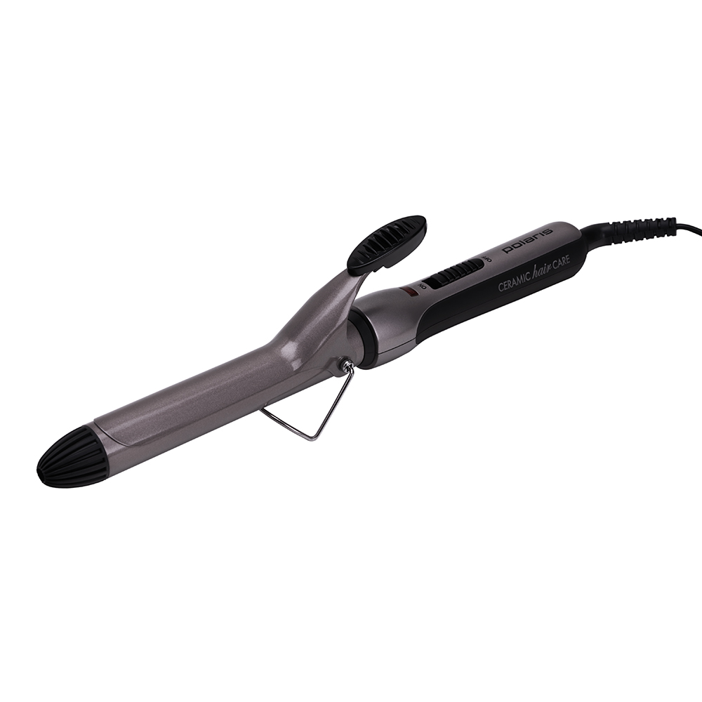 Щипцы для завивки волос Polaris PHS 2534K черно-серебристый