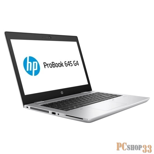 Ноутбук 14 HP ProBook 645 G4 Ryzen 5 Pro 2500U 2GHz,14 FHD (1920x1080) IPS AG,8Gb DDR4(1),256Gb SSD,48Wh,FPR,1