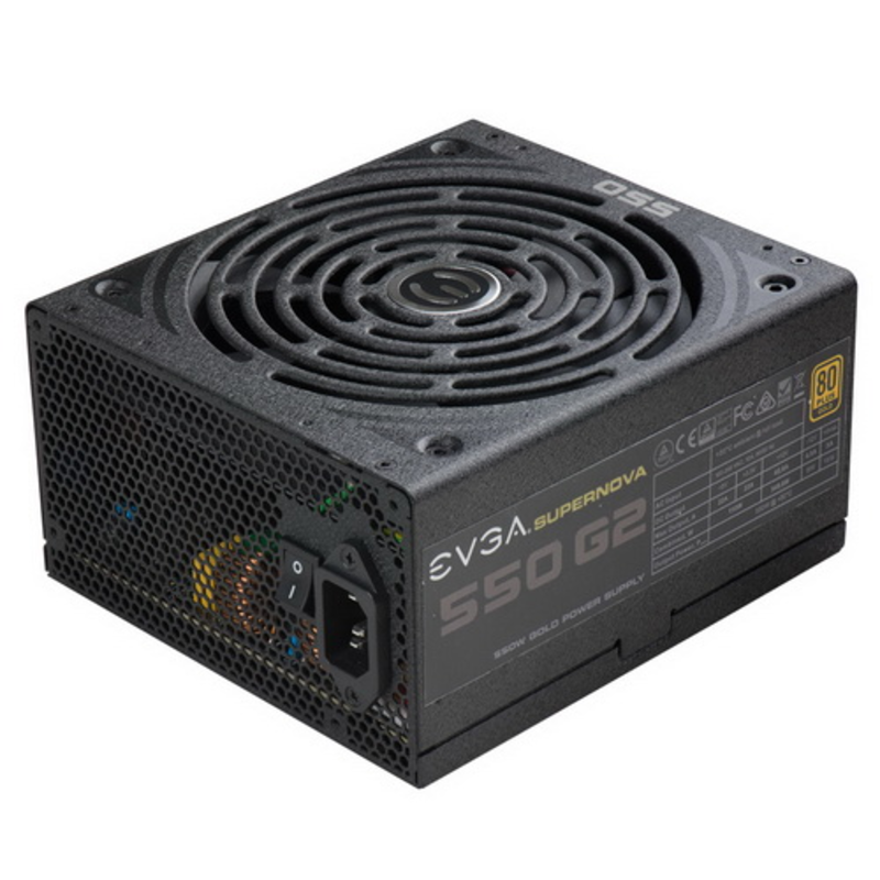 Блок питания EVGA 220-G2-0550-Y2, PSU 550W,G2,80PLSU,5PCS,7YRS WNT,EU RTL {4}