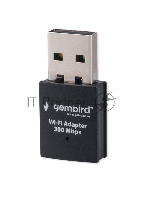 Wi-Fi адаптер USB Gembird 300Мбит, USB, 802.11b/g/n