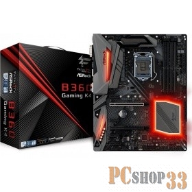 Материнская плата ASROCK B360 GAMING K4, Socket 1151v2, Intel®B360, 4xDDR4-2666, D-SUB+HDMI+DP, 2xPCI-Ex16, 4