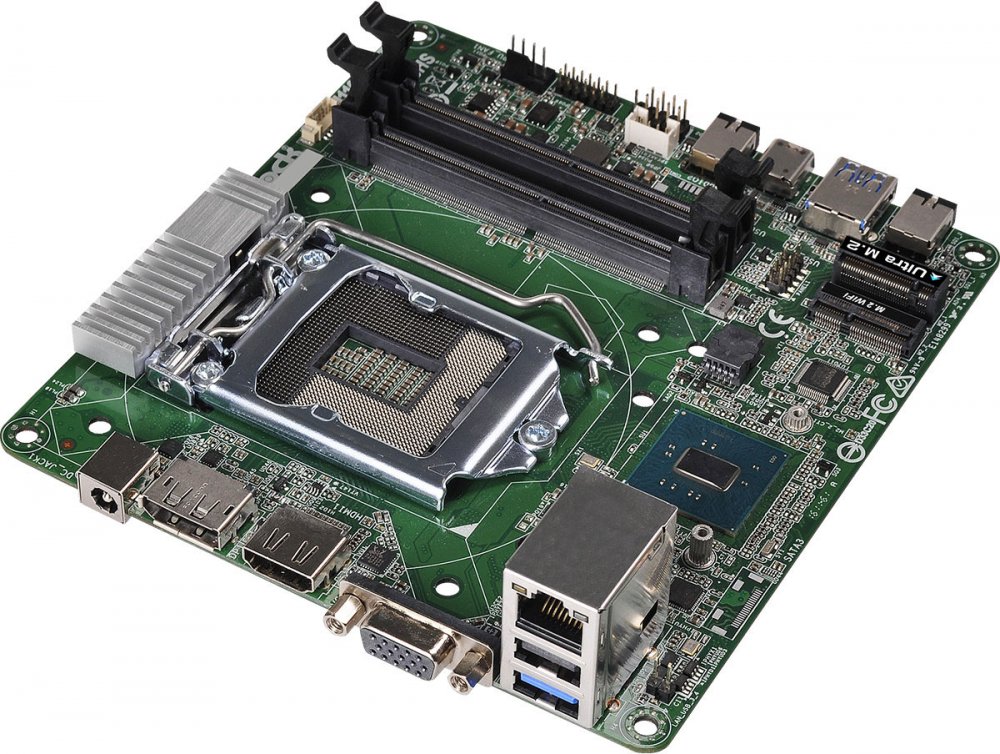 Материнская плата ASROCK H110M-STX, Socket 1151, Intel®H110, 2xDDR4-2133 SO-DIMM, D-SUB+HDMI+DP, 2xSATA3, 2xM.2, GLan, (1+2)xUSB2.0, (1+0)xUSB3.0, Min