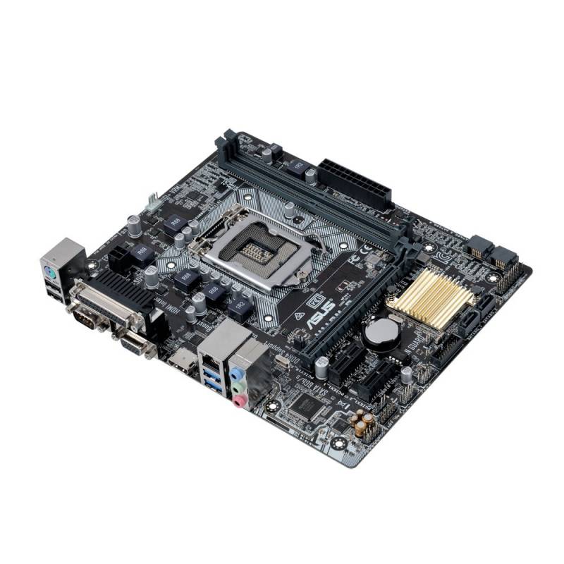 Материнская плата ASUS H110M-D LGA 1151, Intel H110, 2xDDR-4, 7.1CH, 1000 Мбит/с, USB3.0, D-Sub, HDMI, COM, LPT, mATX RTL