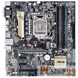 Материнская плата ASUS Z170M-PLUS LGA 1151, Intel Z170, 4xDDR-4, 7.1CH, 1000 Мбит/с, USB3.0, D-Sub, DVI, HDMI, mATX RTL