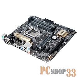 Материнская плата ASUS Z170M-PLUS LGA 1151, Intel Z170, 4xDDR-4, 7.1CH, 1000 Мбит/с, USB3.0, D-Sub, DVI, HDMI, mATX RTL