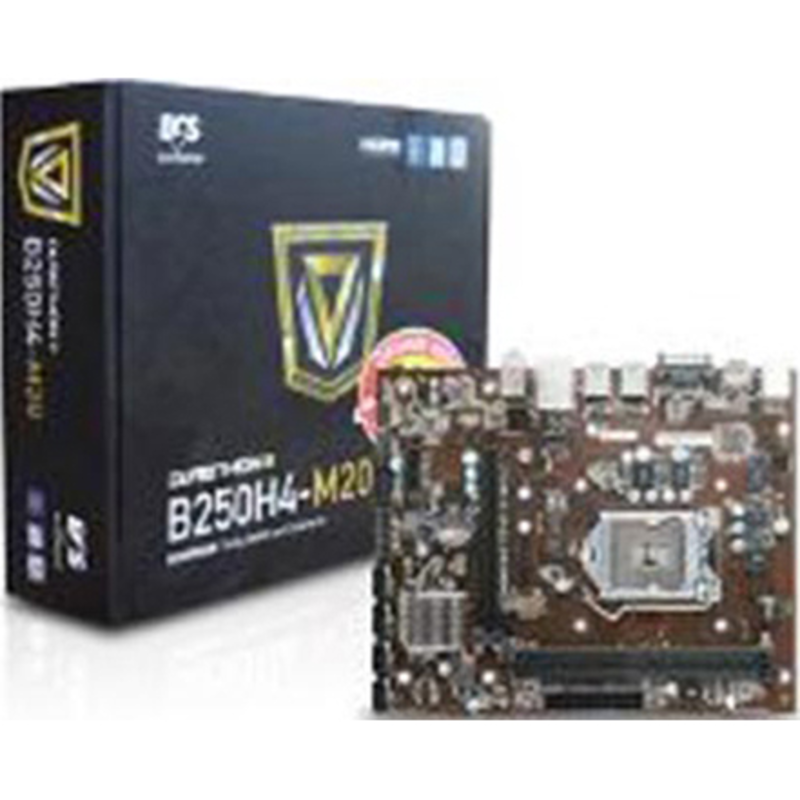 Материнская плата EliteGroup B250H4-M20, Socket 1151, Intel®B250, 2xDDR4-2133, D-SUB+HDMI, 1xPCI-Ex16, 1xPCI-Ex1, 4xSATA3, 1xM.2, 6 Ch Audio