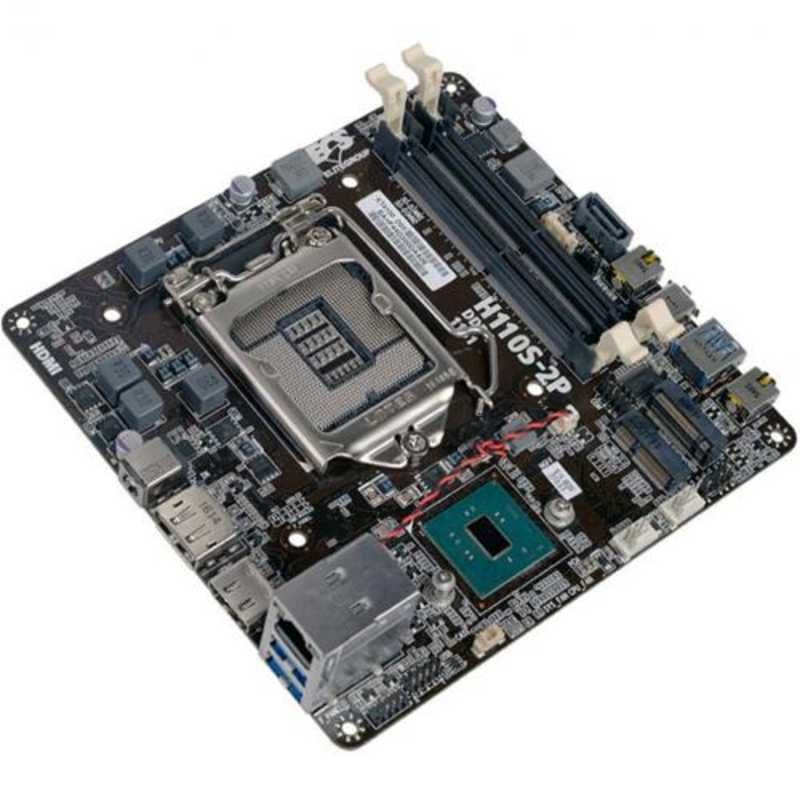 Материнская плата EliteGroup H110S-2P, Socket 1151, Intel®H110, 2xDDR4-2133 SO-DIMM, HDMI+DP, 1xSATA3, 2xM.2, 2 Ch Audio