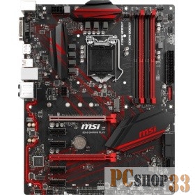 Материнская плата MSI B360 GAMING PLUS Socket 1151v2, Intel B360, 4xDDR-4, 7.1CH, 1000 Мбит/с, USB3.1, USB 3.1 Type-C, DVI, DisplayPort, ATX, Retail