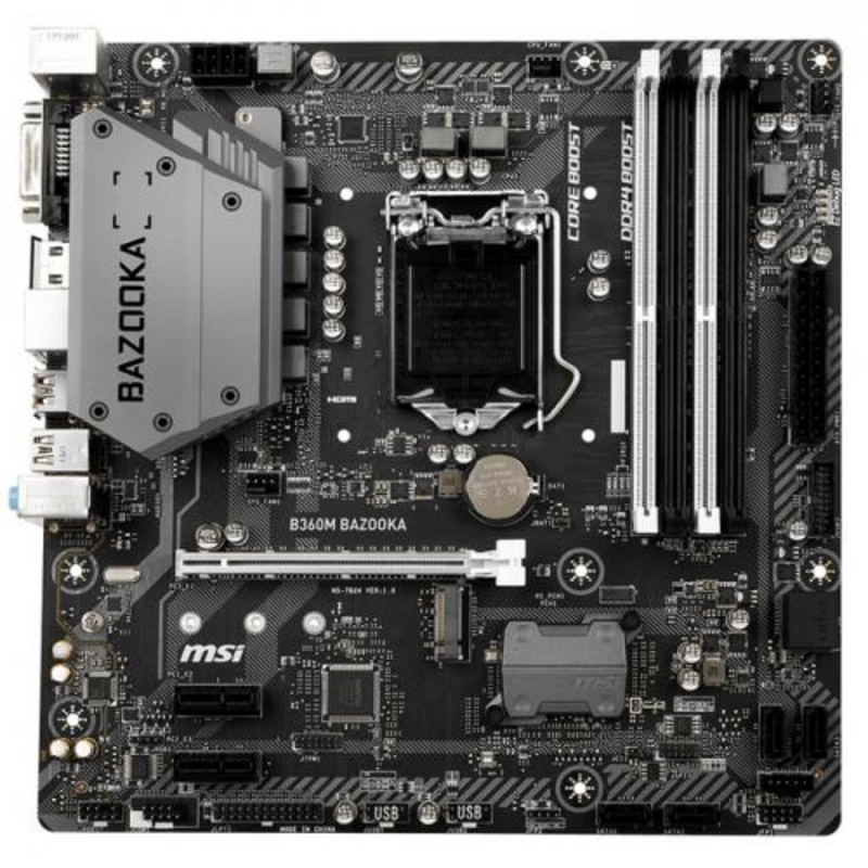 Материнская плата MSI B360M BAZOOKA, Socket 1151v2, RTL, {}