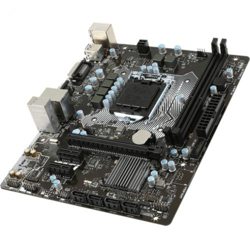 Материнская плата MSI H110M PRO-VD LGA LGA 1151, Intel H110, 2xDDR-4, 7.1CH, 1000 Мбит/с, USB3.1, D-Sub, DVI, mATX RTL