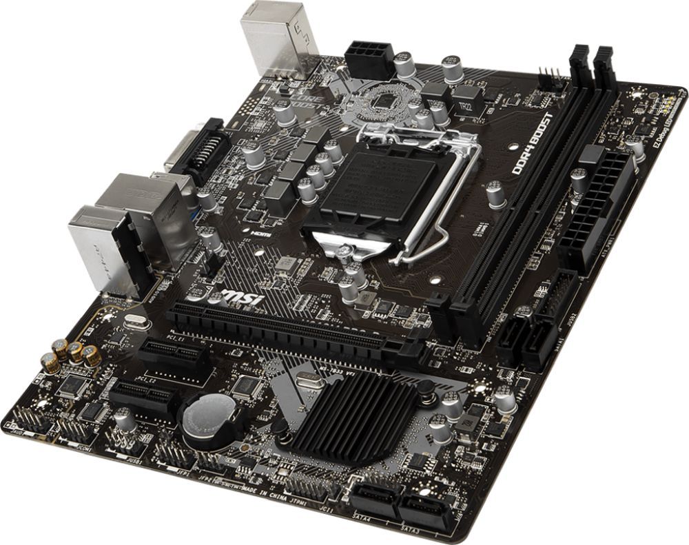 Материнская плата MSI H310M PRO-D Soc-1151v2 Intel H310 2xDDR4 mATX AC`97 8ch(7.1) GbLAN+DVI