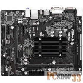 Материнская плата Asrock Q1900M + Celeron J1900 2xDDR3, Intel HD Graphics, 5.1CH, 1000 Мбит/с, USB3.0, D-Sub, DVI, HDMI, mATX RTL