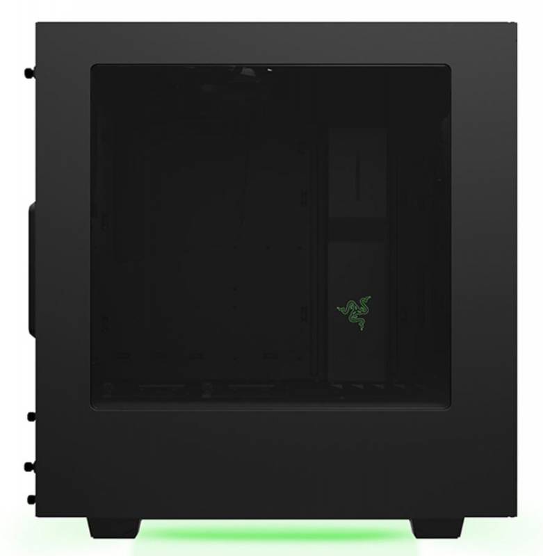 Корпус NZXT S340 Razer черный/зеленый без БП ATX 3x120mm 3x140mm 2xUSB3.0 audio bott PSU