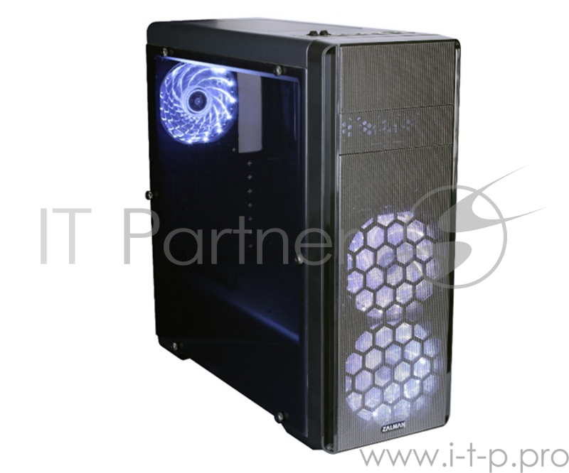 Корпус Zalman N3 черный без БП ATX 3x120mm 2xUSB2.0 1xUSB3.0 audio bott PSU