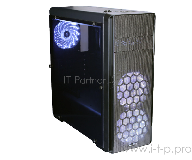 Корпус Zalman N3 черный без БП ATX 3x120mm 2xUSB2.0 1xUSB3.0 audio bott PSU