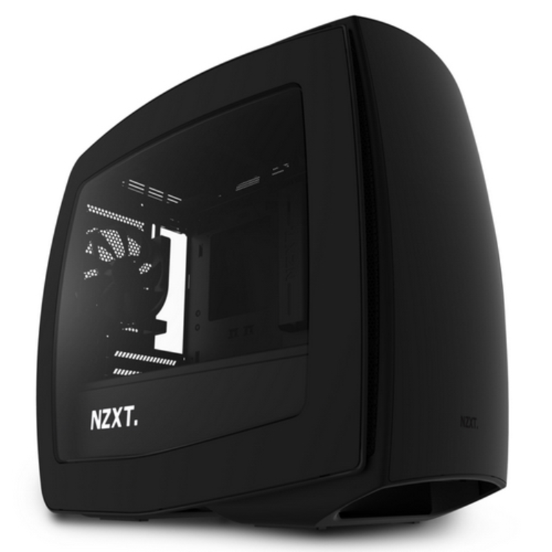 Корпус NZXT MANTA Window черный без БП miniITX 4x120mm 4x140mm 2xUSB3.0 audio bott PSU