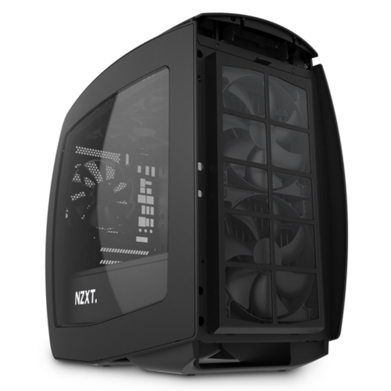 Корпус NZXT MANTA Window черный без БП miniITX 4x120mm 4x140mm 2xUSB3.0 audio bott PSU
