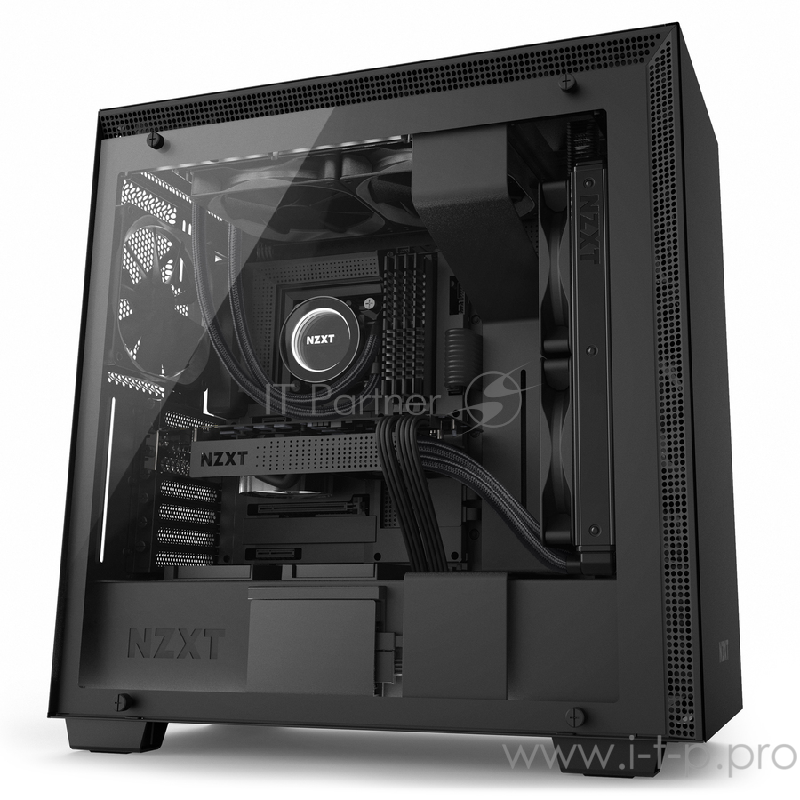 Корпус NZXT H700i Matt Black E-ATX, ATX, mATX, Mini-ITX, Midi-Tower, без БП, с окном, 2xUSB 2.0, 2xUSB 3.0, Audio