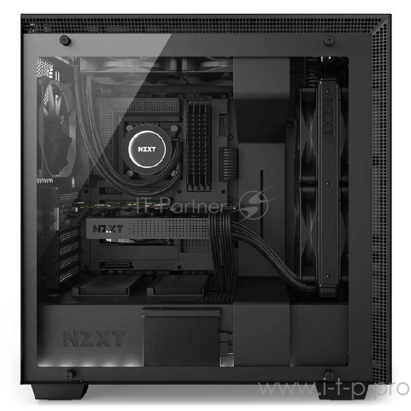 Корпус NZXT H700i Matt Black E-ATX, ATX, mATX, Mini-ITX, Midi-Tower, без БП, с окном, 2xUSB 2.0, 2xUSB 3.0, Audio