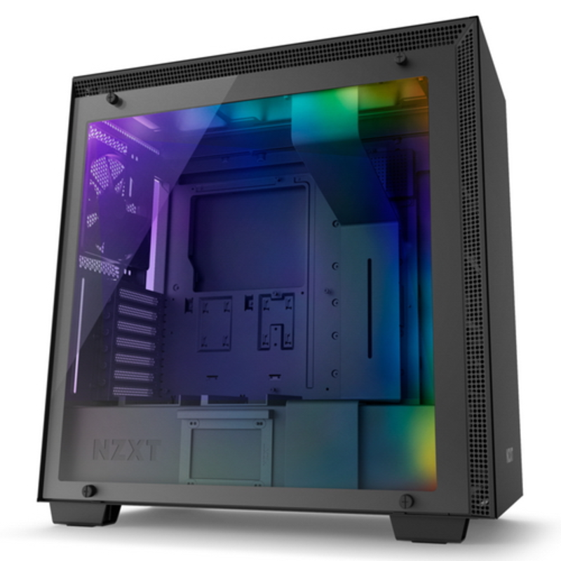 Корпус NZXT H700i Matt Black E-ATX, ATX, mATX, Mini-ITX, Midi-Tower, без БП, с окном, 2xUSB 2.0, 2xUSB 3.0, Audio