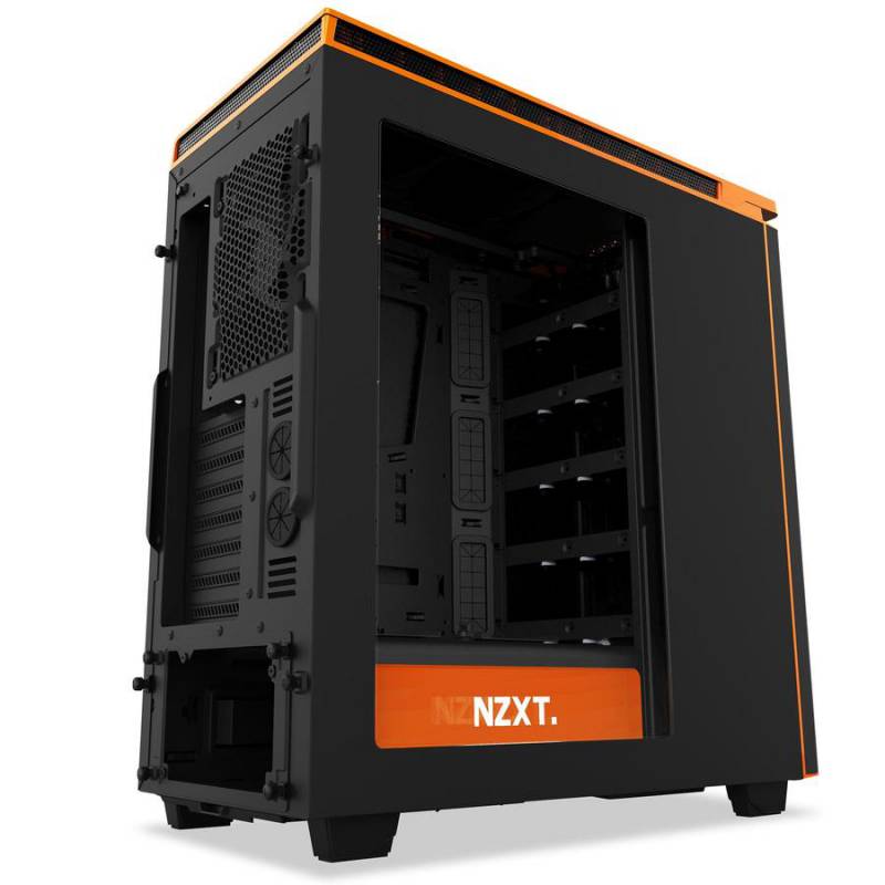 Корпус NZXT H440 черный/оранжевый без БП ATX 7x120mm 5x140mm 2xUSB2.0 2xUSB3.0 audio bott PSU